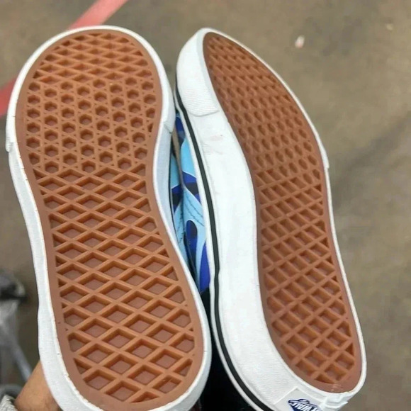 OLD SKOOL SHOES KID CAMO FLAME BLUE ICE CAMO size 5 - Picture 6 of 7